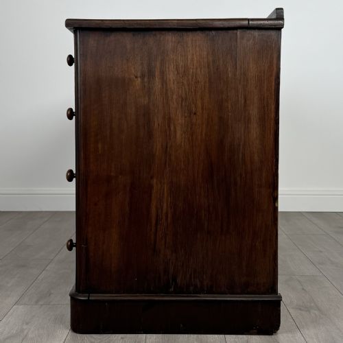 ANTIQUE 19TH CENTURY PEDESTAL DESK IN WALNUT - ADDITIONAL PHOTO 3