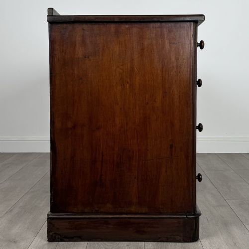 ANTIQUE 19TH CENTURY PEDESTAL DESK IN WALNUT - ADDITIONAL PHOTO 6