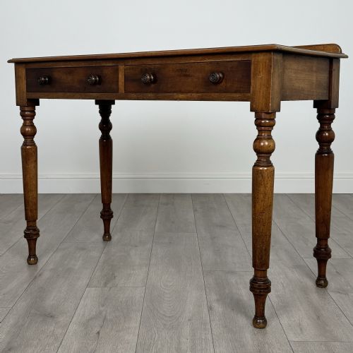 ANTIQUE 19TH CENTURY FINE QUALITY WRITING TABLE IN MAHOGANY - ADDITIONAL PHOTO 1