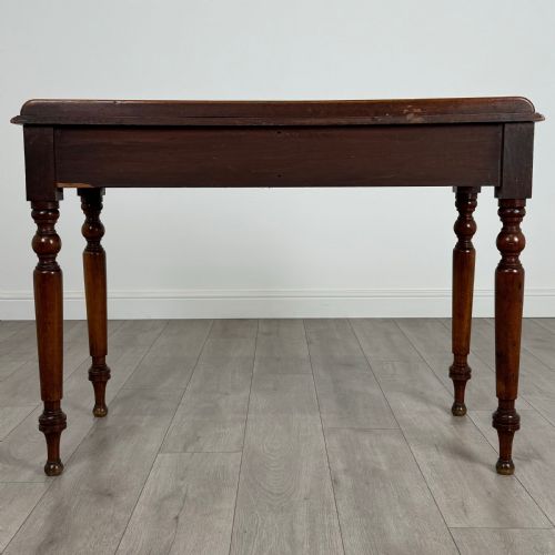ANTIQUE 19TH CENTURY FINE QUALITY WRITING TABLE IN MAHOGANY - ADDITIONAL PHOTO 4