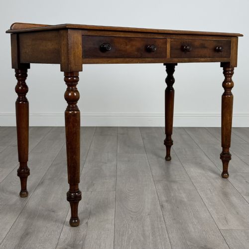 ANTIQUE 19TH CENTURY FINE QUALITY WRITING TABLE IN MAHOGANY - ADDITIONAL PHOTO 7