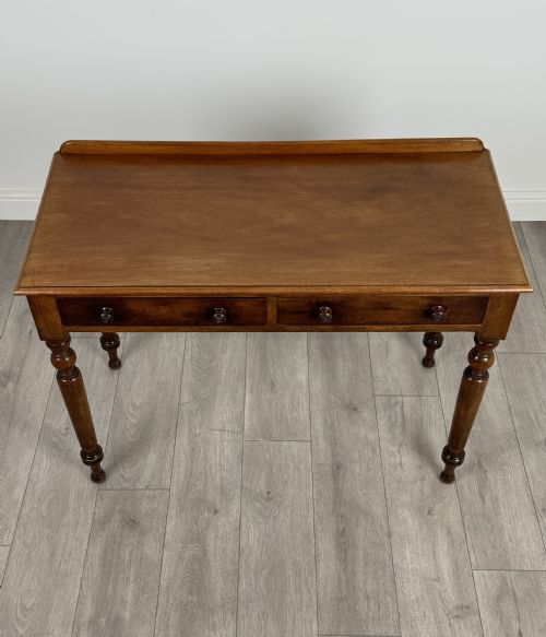 ANTIQUE 19TH CENTURY FINE QUALITY WRITING TABLE IN MAHOGANY - ADDITIONAL PHOTO 8