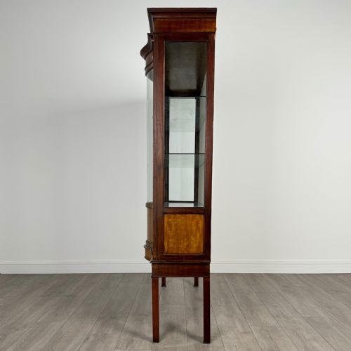 ANTIQUE 20TH CENTURY GLAZED DISPLAY CABINET IN MAHOGANY - ADDITIONAL PHOTO 3