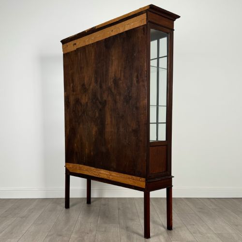 ANTIQUE 20TH CENTURY GLAZED DISPLAY CABINET IN MAHOGANY - ADDITIONAL PHOTO 6