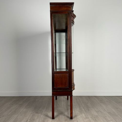 ANTIQUE 20TH CENTURY GLAZED DISPLAY CABINET IN MAHOGANY - ADDITIONAL PHOTO 7