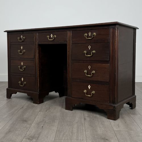 ANTIQUE 19TH CENTURY GOOD QUALITY DESK IN MAHOGANY - ADDITIONAL PHOTO 1