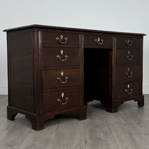 ANTIQUE 19TH CENTURY GOOD QUALITY DESK IN MAHOGANY - ADDITIONAL PHOTO 7