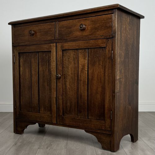 ANTIQUE 20TH CENTURY GOOD QUALITY CUPBOARD IN OAK - ADDITIONAL PHOTO 2