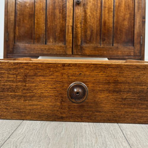 ANTIQUE 20TH CENTURY GOOD QUALITY CUPBOARD IN OAK - ADDITIONAL PHOTO 11