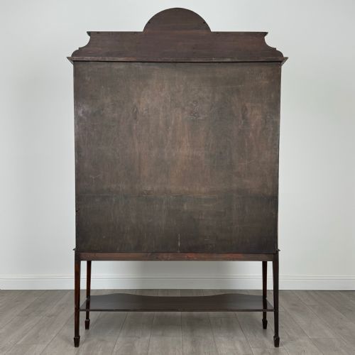 ANTIQUE 20TH CENTURY GLAZED DISPLAY CABINET IN MAHOGANY - ADDITIONAL PHOTO 5