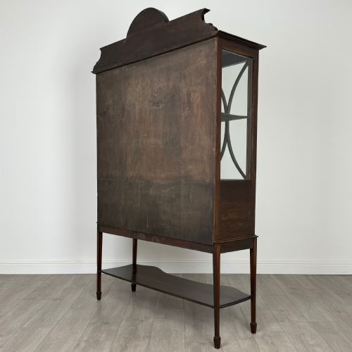 ANTIQUE 20TH CENTURY GLAZED DISPLAY CABINET IN MAHOGANY - ADDITIONAL PHOTO 6
