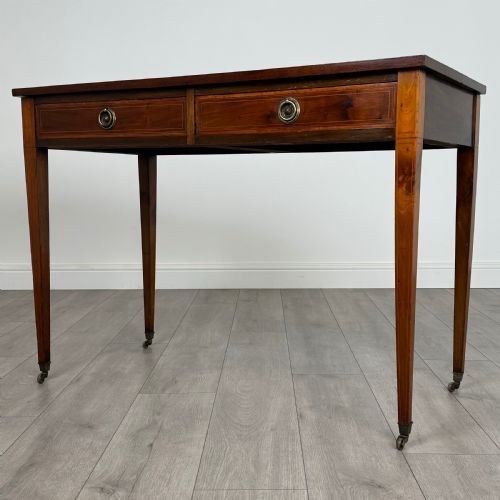 ANTIQUE 20TH CENTURY WRITING TABLE IN MAHOGANY - ADDITIONAL PHOTO 1