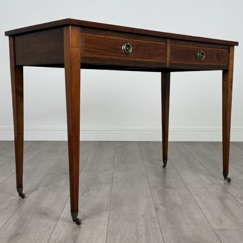 ANTIQUE 20TH CENTURY WRITING TABLE IN MAHOGANY - ADDITIONAL PHOTO 7