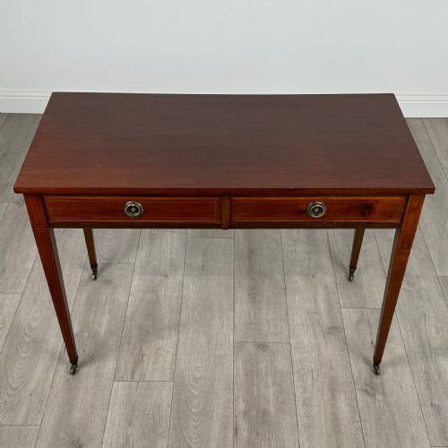 ANTIQUE 20TH CENTURY WRITING TABLE IN MAHOGANY - ADDITIONAL PHOTO 8
