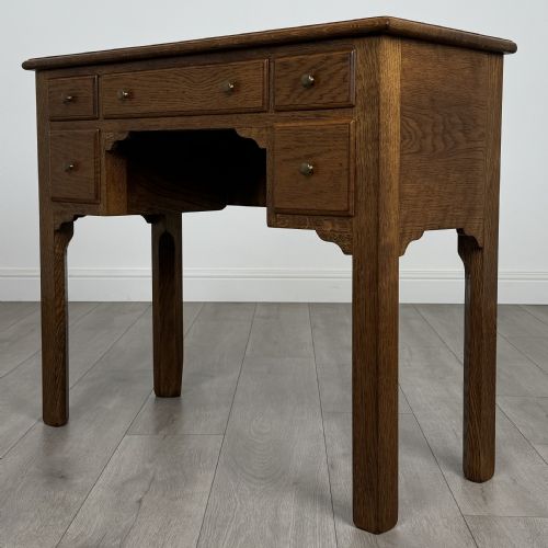 ANTIQUE 20TH CENTURY SMALL OAK DESK OF GOOD QUALITY - ADDITIONAL PHOTO 1