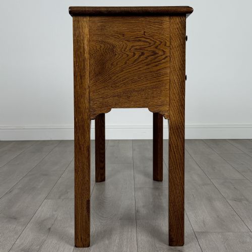 ANTIQUE 20TH CENTURY SMALL OAK DESK OF GOOD QUALITY - ADDITIONAL PHOTO 6