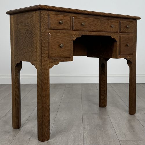ANTIQUE 20TH CENTURY SMALL OAK DESK OF GOOD QUALITY - ADDITIONAL PHOTO 7