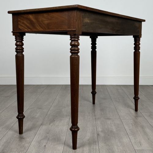 ANTIQUE 18TH CENTURY GOOD QUALITY WRITING TABLE IN MAHOGANY - ADDITIONAL PHOTO 3