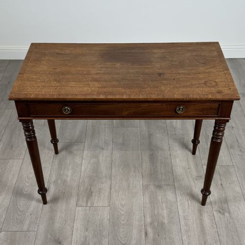 ANTIQUE 18TH CENTURY GOOD QUALITY WRITING TABLE IN MAHOGANY - ADDITIONAL PHOTO 8