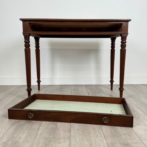 ANTIQUE 18TH CENTURY GOOD QUALITY WRITING TABLE IN MAHOGANY - ADDITIONAL PHOTO 9