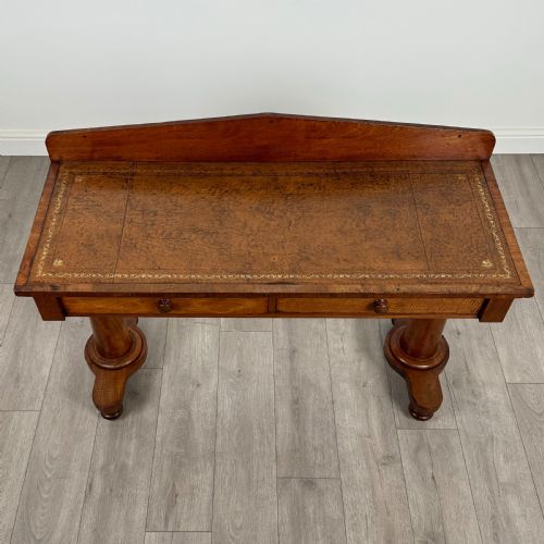 ANTIQUE 19TH CENTURY WRITING TABLE IN MAHOGANY - ADDITIONAL PHOTO 8