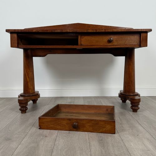 ANTIQUE 19TH CENTURY WRITING TABLE IN MAHOGANY - ADDITIONAL PHOTO 9