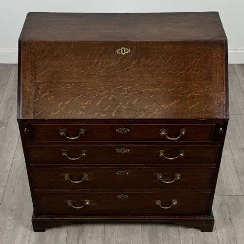ANTIQUE 18TH CENTURY FINE QUALITY BUREAU IN OAK - ADDITIONAL PHOTO 17