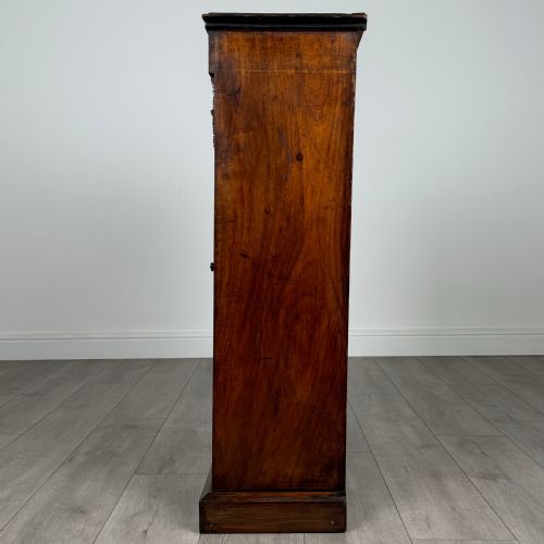 ANTIQUE 19TH CENTURY INLAID PIER CABINET IN WALNUT - ADDITIONAL PHOTO 3