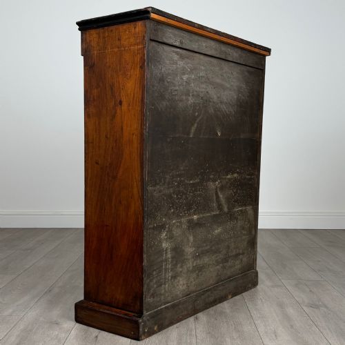 ANTIQUE 19TH CENTURY INLAID PIER CABINET IN WALNUT - ADDITIONAL PHOTO 4