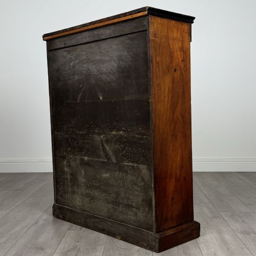 ANTIQUE 19TH CENTURY INLAID PIER CABINET IN WALNUT - ADDITIONAL PHOTO 6