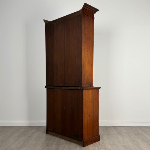 ANTIQUE 20TH CENTURY FINE QUALITY BOOKCASE IN WALNUT - ADDITIONAL PHOTO 7