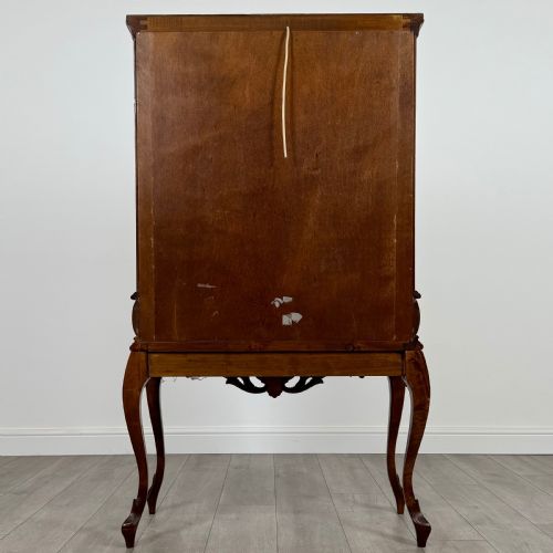 ANTIQUE 20TH CENTURY FINE QUALITY BURR WALNUT DRINKS CABINET - ADDITIONAL PHOTO 5