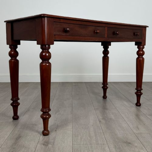 ANTIQUE 19TH CENTURY WRITING TABLE IN MAHOGANY - ADDITIONAL PHOTO 7