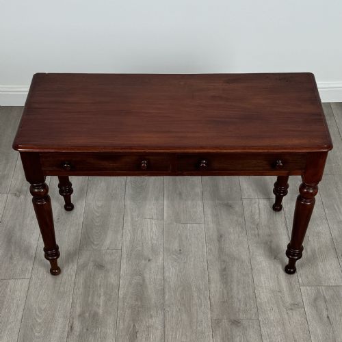ANTIQUE 19TH CENTURY WRITING TABLE IN MAHOGANY - ADDITIONAL PHOTO 8