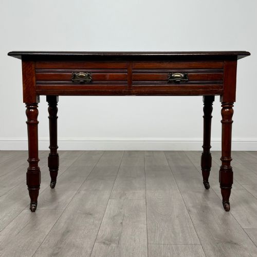 antique 20th century writing table in mahogany - CATEGORY: ANTIQUE TABLES - DATED EDWARDIAN