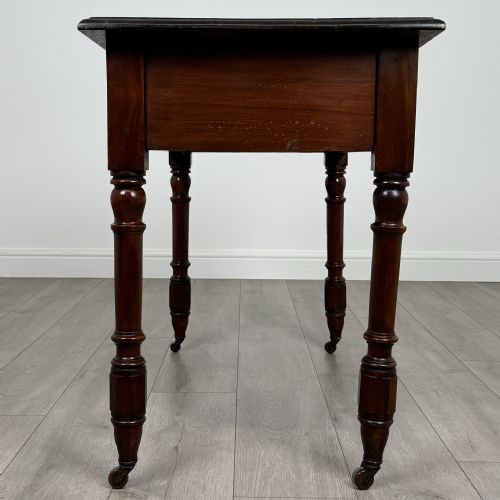 ANTIQUE 20TH CENTURY WRITING TABLE IN MAHOGANY - ADDITIONAL PHOTO 2