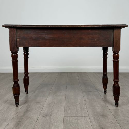 ANTIQUE 20TH CENTURY WRITING TABLE IN MAHOGANY - ADDITIONAL PHOTO 4