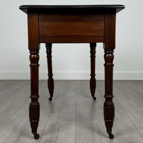 ANTIQUE 20TH CENTURY WRITING TABLE IN MAHOGANY - ADDITIONAL PHOTO 6
