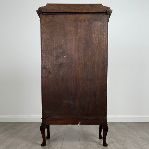 ANTIQUE 20TH CENTURY OAK DISPLAY CABINET OF FINE QUALITY - ADDITIONAL PHOTO 4