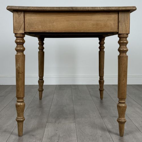 ANTIQUE 20TH CENTURY ASH WRITING TABLE OF GOOD QUALITY - ADDITIONAL PHOTO 3