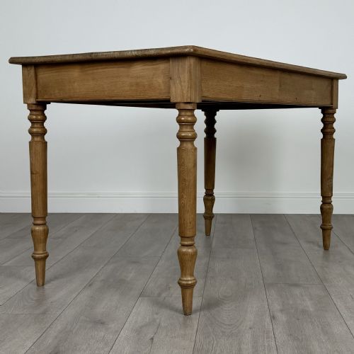 ANTIQUE 20TH CENTURY ASH WRITING TABLE OF GOOD QUALITY - ADDITIONAL PHOTO 4