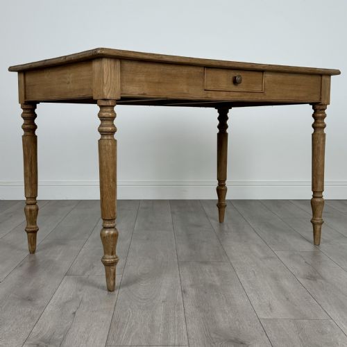 ANTIQUE 20TH CENTURY ASH WRITING TABLE OF GOOD QUALITY - ADDITIONAL PHOTO 8