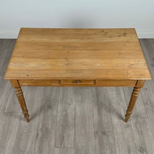 ANTIQUE 20TH CENTURY ASH WRITING TABLE OF GOOD QUALITY - ADDITIONAL PHOTO 9
