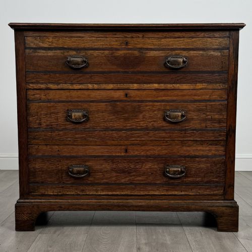 antique 19th century good quality chest of drawers in oak - CATEGORY: ANTIQUE CHEST OF DRAWERS - DATED VICTORIAN