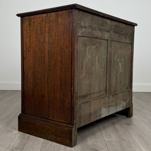 ANTIQUE 19TH CENTURY GOOD QUALITY CHEST OF DRAWERS IN OAK - ADDITIONAL PHOTO 2