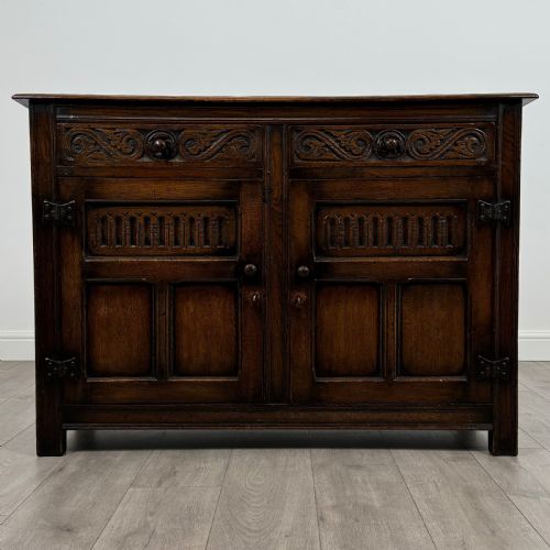 antique 20th century good quality sideboard in oak - CATEGORY: ANTIQUE SIDEBOARDS - DATED EDWARDIAN