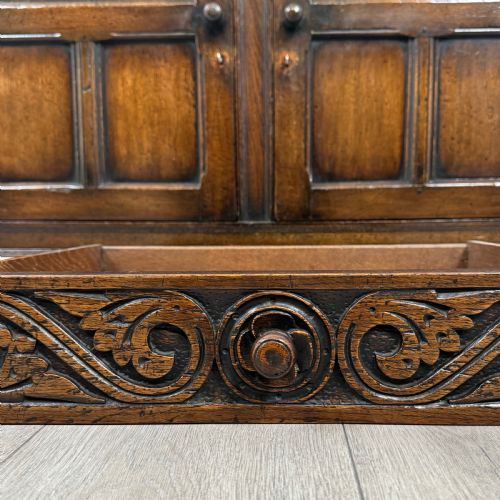 ANTIQUE 20TH CENTURY GOOD QUALITY SIDEBOARD IN OAK - ADDITIONAL PHOTO 11