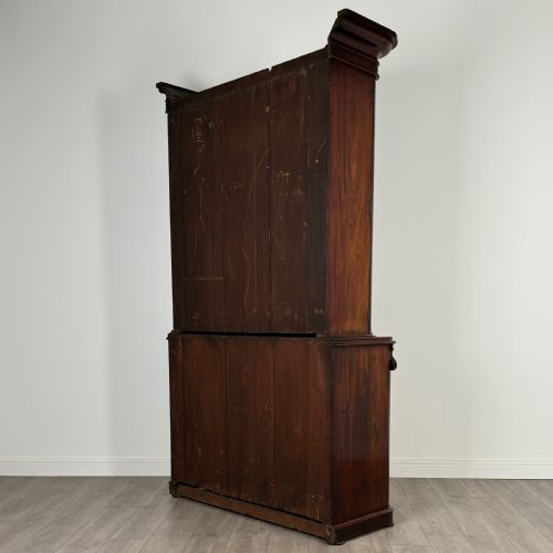 ANTIQUE 19TH CENTURY FINEST QUALITY BOOKCASE IN MAHOGANY - ADDITIONAL PHOTO 7
