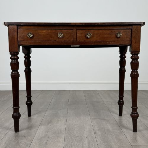 antique 19th century writing table in oak - CATEGORY: ANTIQUE TABLES - DATED VICTORIAN