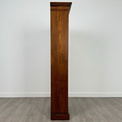 VINTAGE 20TH CENTURY FINE QUALITY OPEN BOOKCASE IN OAK - ADDITIONAL PHOTO 6